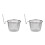 2Pcs Stainless Steel Pasta Basket With Handle For 10