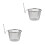 2Pcs Stainless Steel Pasta Basket With Handle For 6
