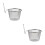 2Pcs Stainless Steel Pasta Basket With Handle For 4