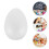 20 Pcs Craft Foam Easter Eggs Diy Painting White Festive Decorations 11