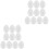 20 Pcs Craft Foam Easter Eggs Diy Painting White Festive Decorations 5