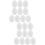 20 Pcs Craft Foam Easter Eggs Diy Painting White Festive Decorations 9
