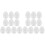 20 Pcs Craft Foam Easter Eggs Diy Painting White Festive Decorations 4