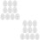 20 Pcs Craft Foam Easter Eggs Diy Painting White Festive Decorations 8