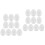 20 Pcs Craft Foam Easter Eggs Diy Painting White Festive Decorations 6