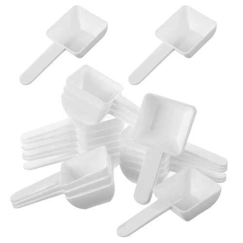 100 Pcs Plastic Measuring Spoons Short Handle For Coffee Tea Spices 2