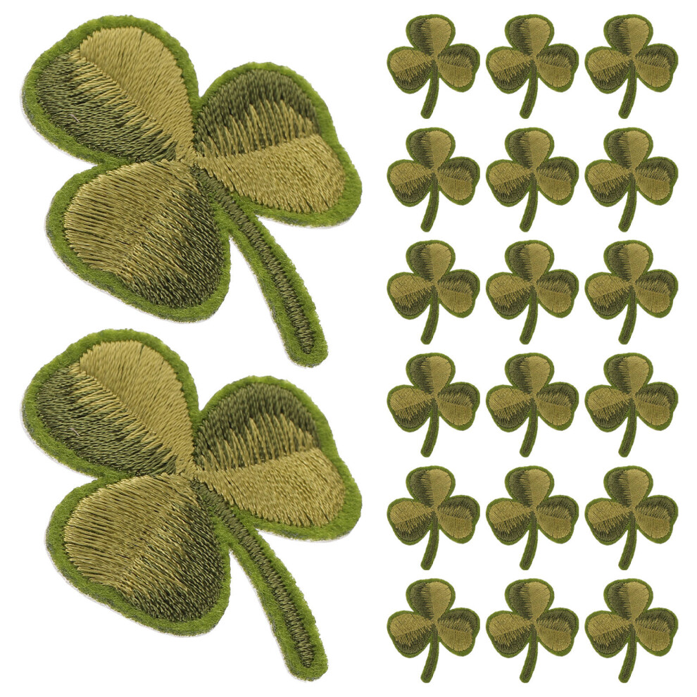 80 Pcs Patch Embroidered Patch Polyester Green