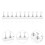 3 Sets Practice Nail Holder Manicure Display Stand Rack 10