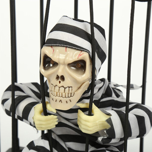 Halloween Prisoner Toy Motion Sensor Lifelike Caged Toy 2