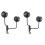 2Pcs Stainless Steel Holder Wall Mount Rack With 180 Rotation 4