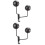 2Pcs Stainless Steel Holder Wall Mount Rack With 180 Rotation 7