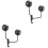 2Pcs Stainless Steel Holder Wall Mount Rack With 180 Rotation 5