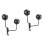 2Pcs Stainless Steel Holder Wall Mount Rack With 180 Rotation 6