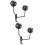 2Pcs Stainless Steel Holder Wall Mount Rack With 180 Rotation 9