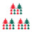 30 Pcs Christmas Tableware Holders Felt Cutlery Pouches Deer Design 5