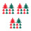 30 Pcs Christmas Tableware Holders Felt Cutlery Pouches Deer Design 6
