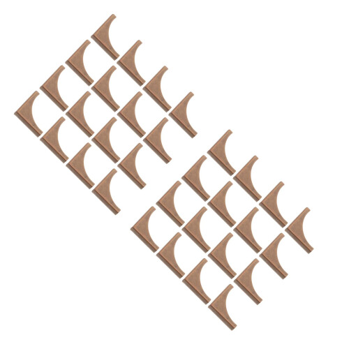 100 Pcs Retro Scrapbook Corners Antique Bronze Corner Protectors 1