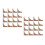100 Pcs Retro Scrapbook Corners Antique Bronze Corner Protectors 5