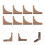 100 Pcs Retro Scrapbook Corners Antique Bronze Corner Protectors 9