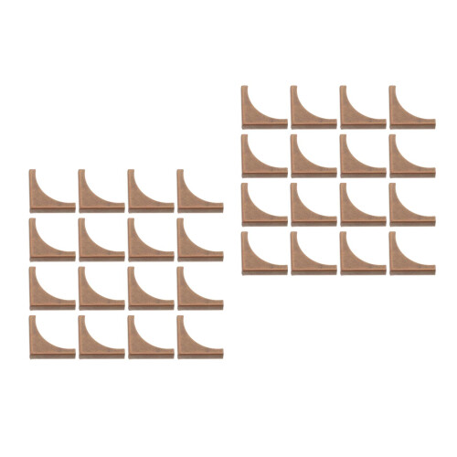 100 Pcs Retro Scrapbook Corners Antique Bronze Corner Protectors 2