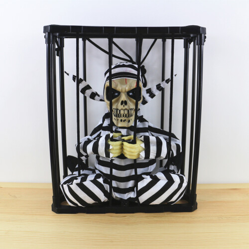 Halloween Prisoner Toy Motion Sensor Lifelike Caged Toy 1