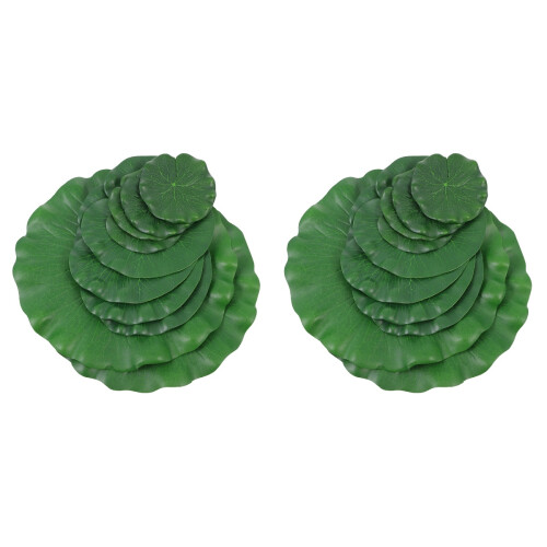 2 Count Pond Accessories Outdoor Artificial Lily Pads Decorations 1