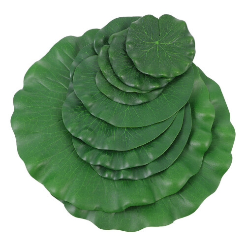 2 Count Pond Accessories Outdoor Artificial Lily Pads Decorations