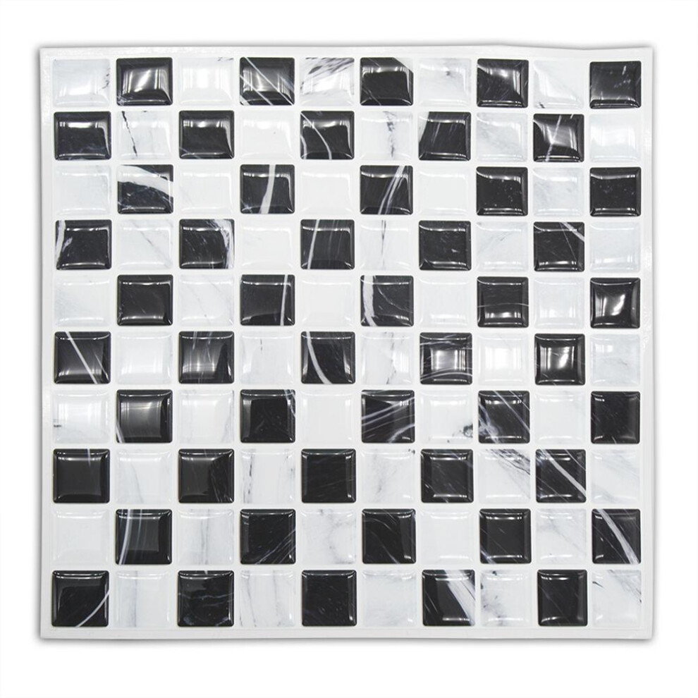 5 Pcs 3D Mosaic Tile Stickers Diy Waterproof Pvc Wall Stickers 685922806710