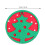16 Pcs Christmas Round Felt Nonslip Cup Pads 10