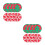 16 Pcs Christmas Round Felt Nonslip Cup Pads 5