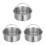 3Pcs Stainless Steel Steaming Egg Bowl With Handle 6