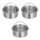 3Pcs Stainless Steel Steaming Egg Bowl With Handle 10
