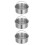 3Pcs Stainless Steel Steaming Egg Bowl With Handle 4