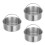 3Pcs Stainless Steel Steaming Egg Bowl With Handle 9
