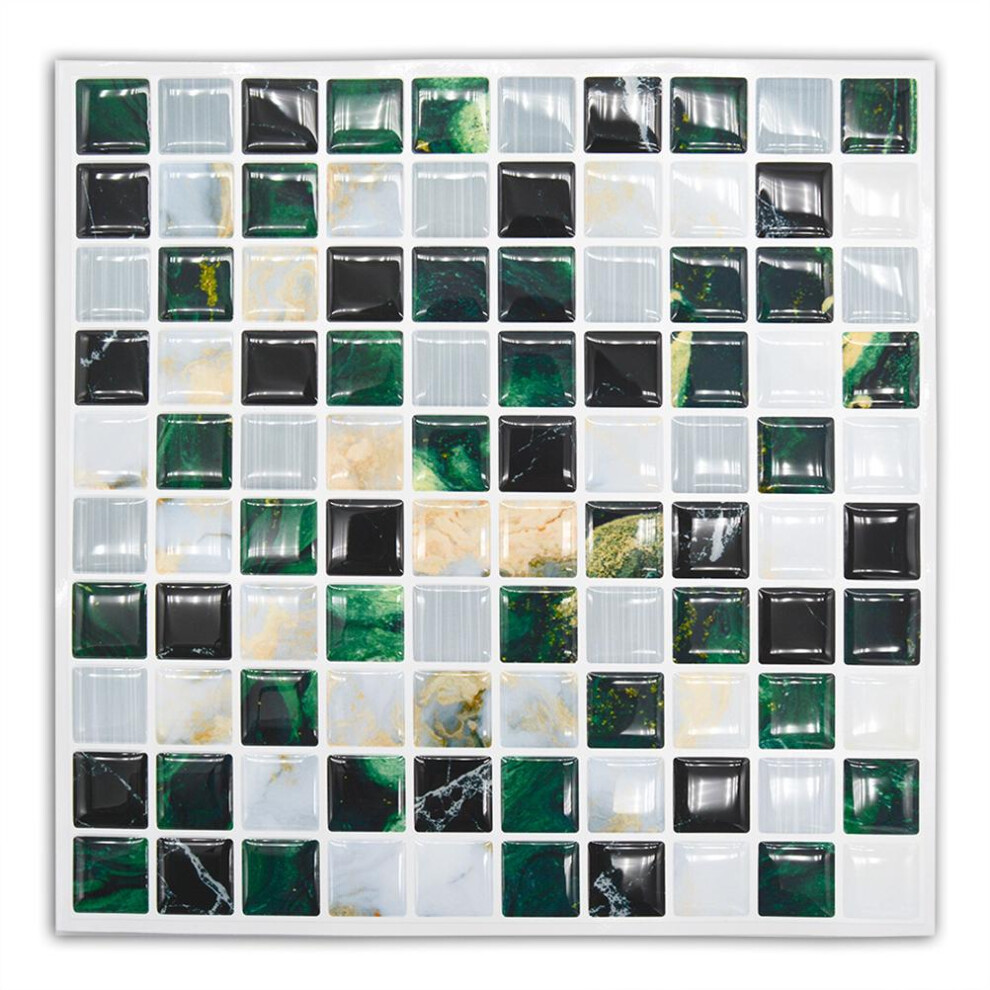 5 Pcs 3D Mosaic Tile Stickers Diy Waterproof Pvc Wall Stickers 685922806758
