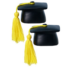 2Pcs Resin Mini Trencher Caps For Graduation Season Souvenirs