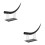 2Pcs Large Eyelash Model For Training Realistic Lash Shape Portable 10