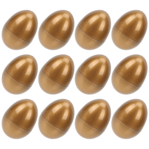 12 Pcs Empty Plastic Easter Eggs For Candy Gift Wrapping And Decor