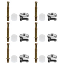 Worgeous 90 Sets 1 Bag Fixing Screws Connecting Fasteners (Silver)