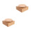2Pcs Diy Wind-Up Musical Box Base Square Rotatable Platform 5