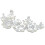 3Pcs Elegant Silver Bride Tiara Pearl Rhinestone Wedding Crowns 1