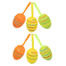 6Pcs Easter Egg Shaped Hanging Ornaments For Easter Decor