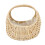 2Pcs Handcrafted Wicker Mini Flower Basket Beige for Home Display 1