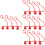 16 Pcs Hydraulic Quick Coupling Dust Caps 8