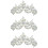 3Pcs Elegant Silver Bride Tiara Pearl Rhinestone Wedding Crowns 10