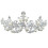 3Pcs Elegant Silver Bride Tiara Pearl Rhinestone Wedding Crowns 2