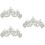 3Pcs Elegant Silver Bride Tiara Pearl Rhinestone Wedding Crowns 9