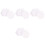 400 Pcs Patchwork Cardboard Clothing Paper Mold White 5