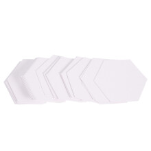 400 Pcs Patchwork Cardboard Clothing Paper Mold White