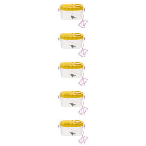 5 Pcs Insect Collectors' Boxes Multi-Function Critter Containers 1